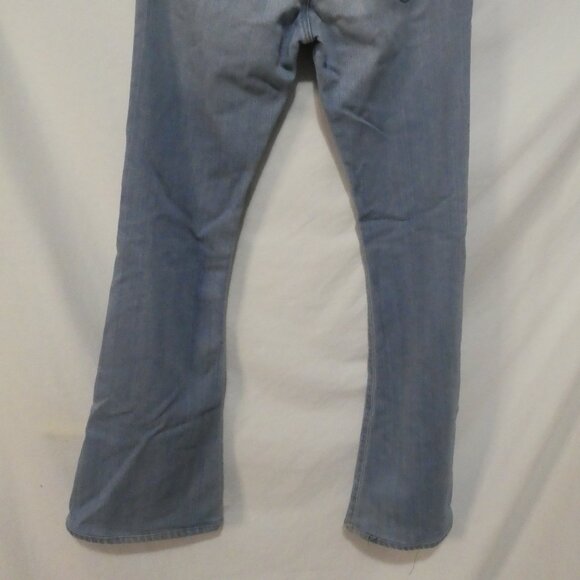 AG - ADRIANO GOLDSCHMIED | 30 R | Light Blue Flared Denim Jeans | Made In USA - Picture 14 of 16